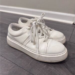GANNI sz 38 (7.5) White Platform Sneakers
